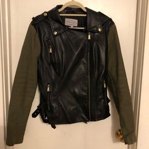 BCBG faux leather jacket